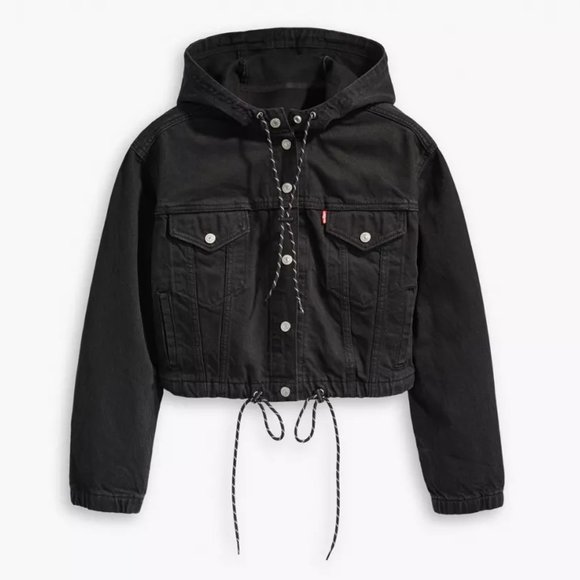 Levi's Jackets & Blazers - Levi's CINCHED ANORAK TRUCKER Washed Black S